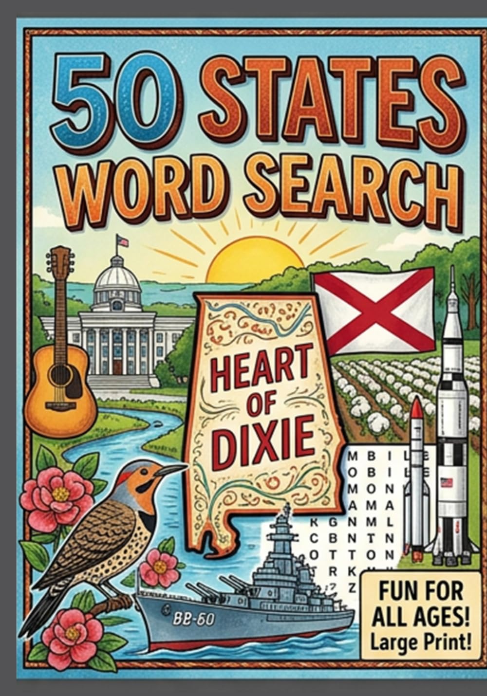 50 States Word Search - Alabama