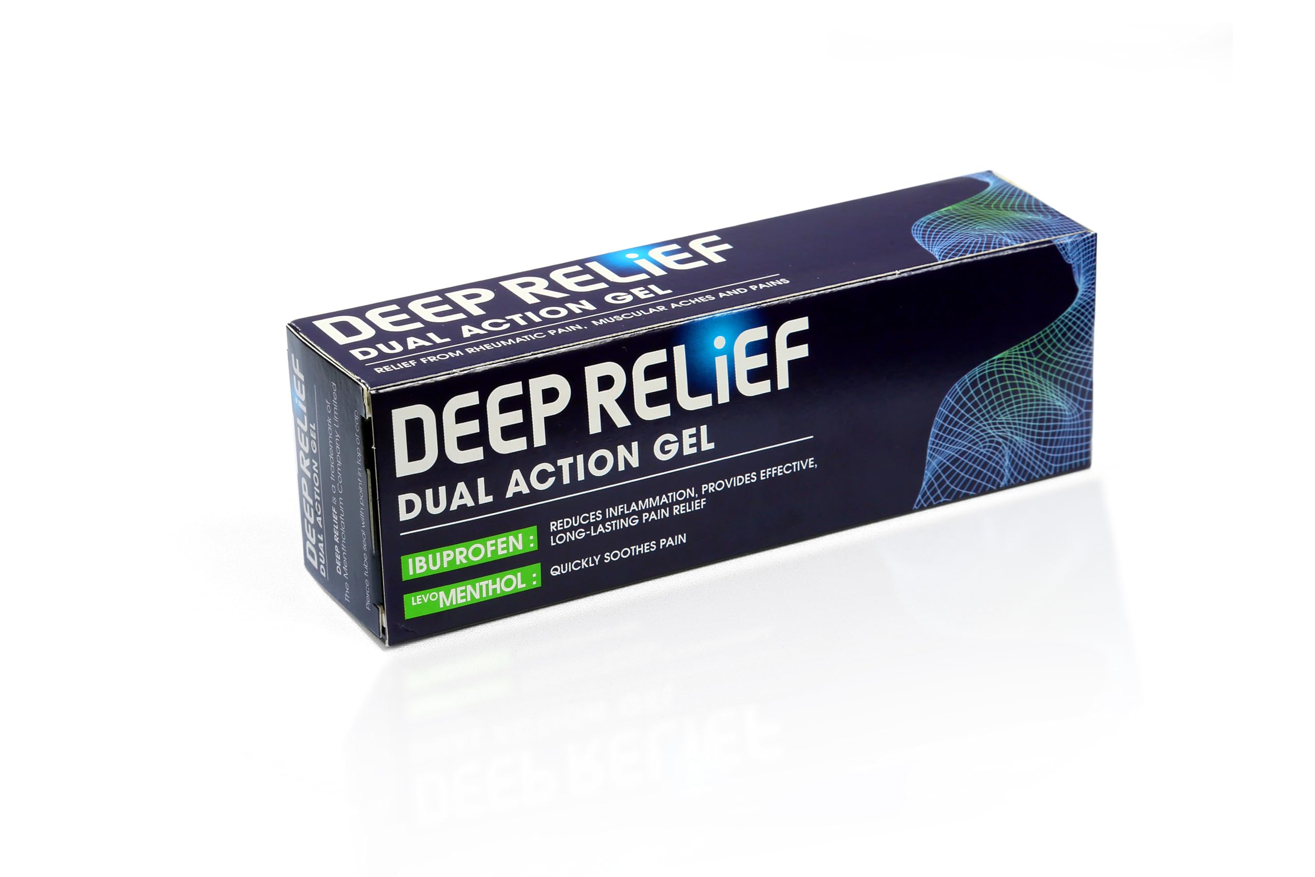Deep Relief Duo Pain Relief Gel - Triple Action Relief From Back, Rheumatic & Muscular Pain, 50 g (Pack of 1)