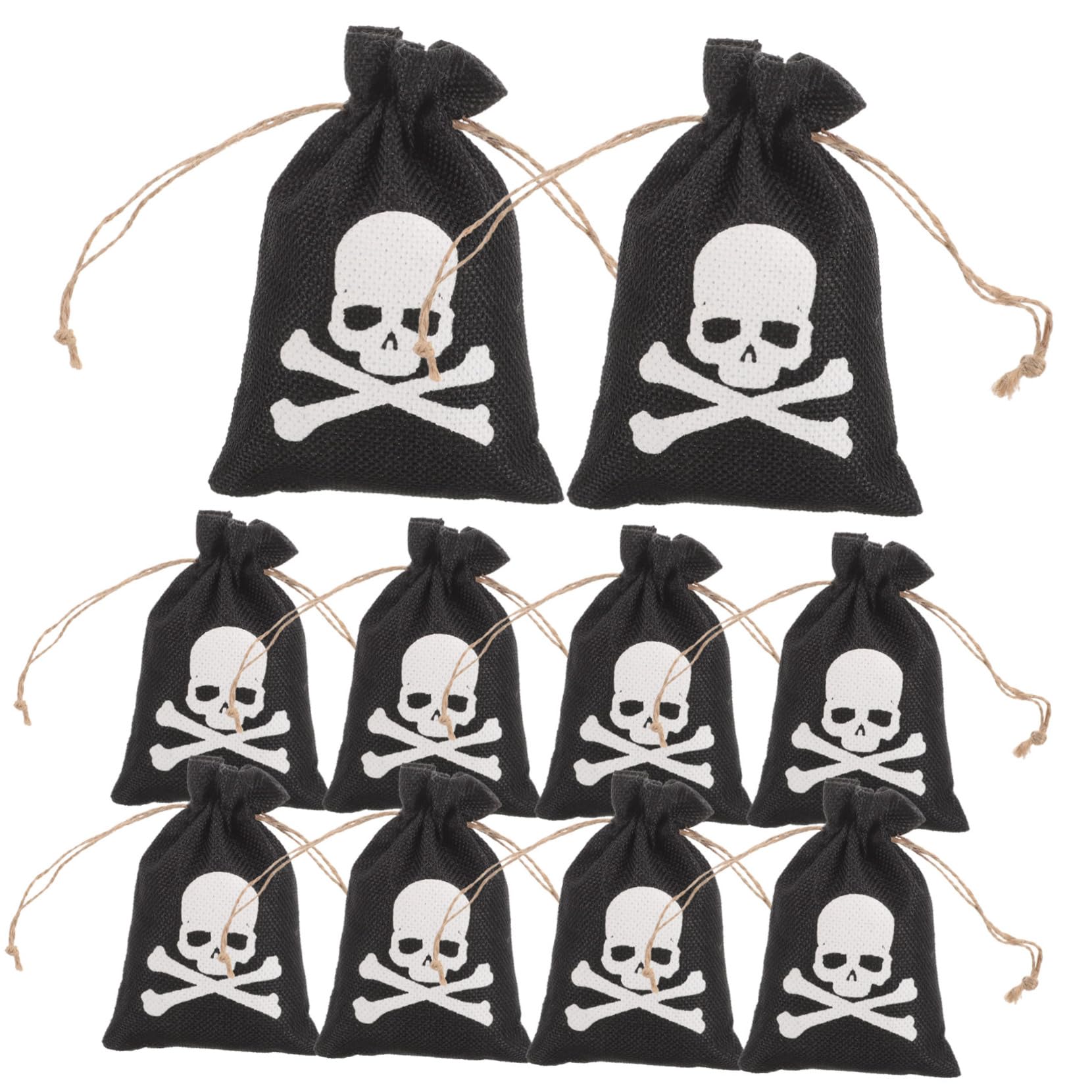 Amazon.co.jp: OATIPHO 10個 ハロウィン海賊バッグ 宝物袋 海賊巾着 
