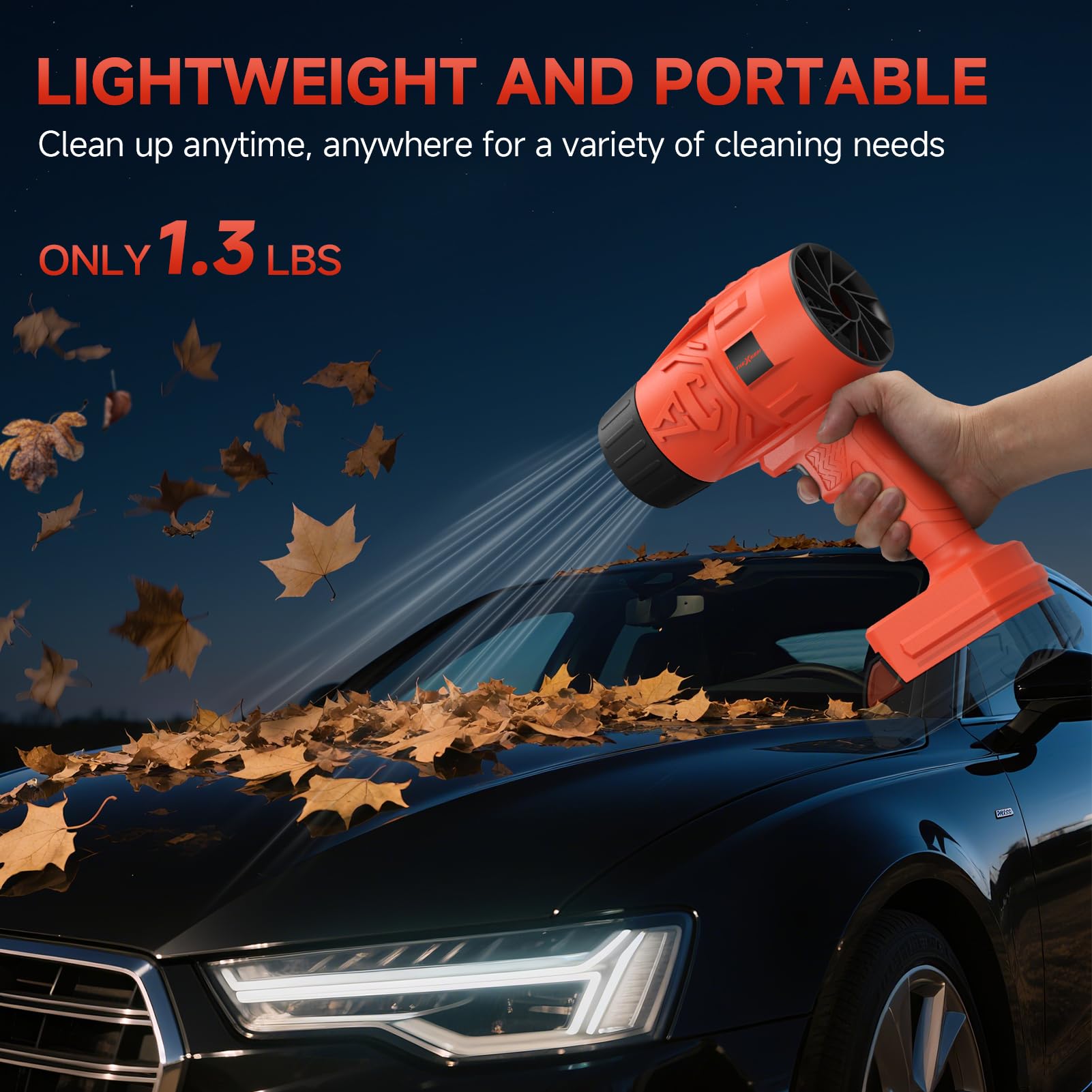 Soffiatore elettrico senza fili per batteria Milwaukee M18, mini soffiatore per foglie per la cura del prato, soffiaggio di foglie e polvere, soffiatore portatile a batteria, soffiatore portatile da