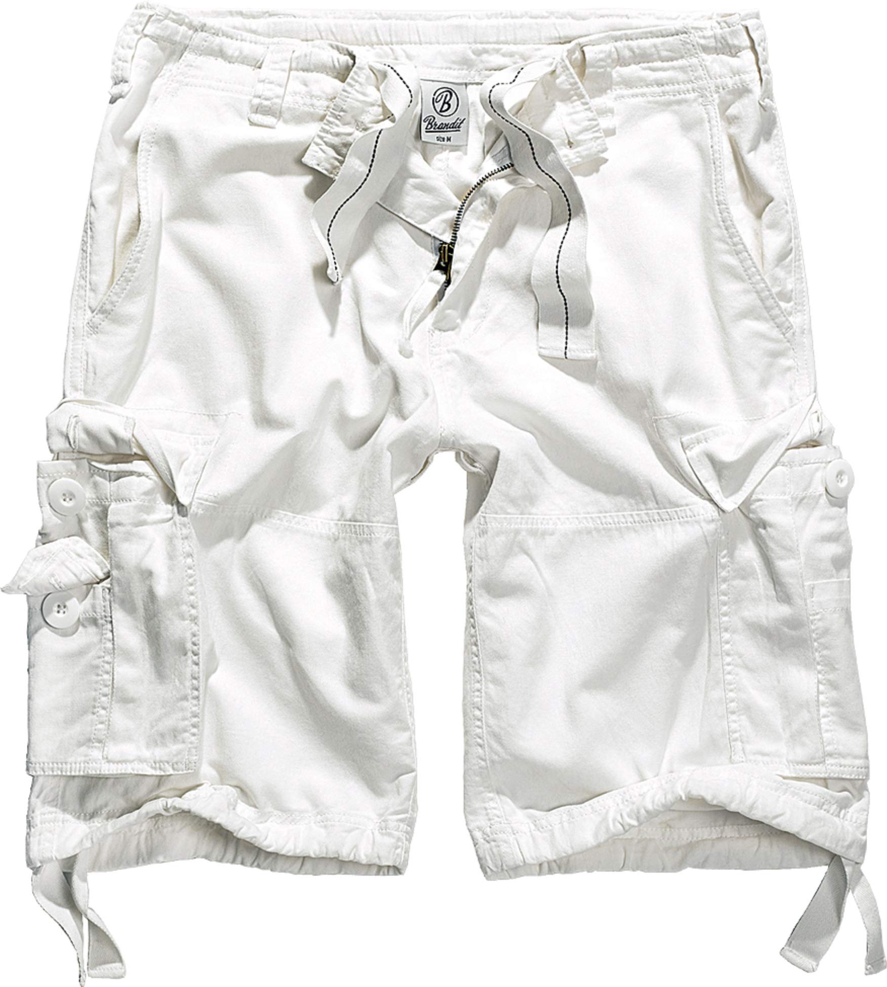 Brandit Herren Vintage Shorts Basic White XXL