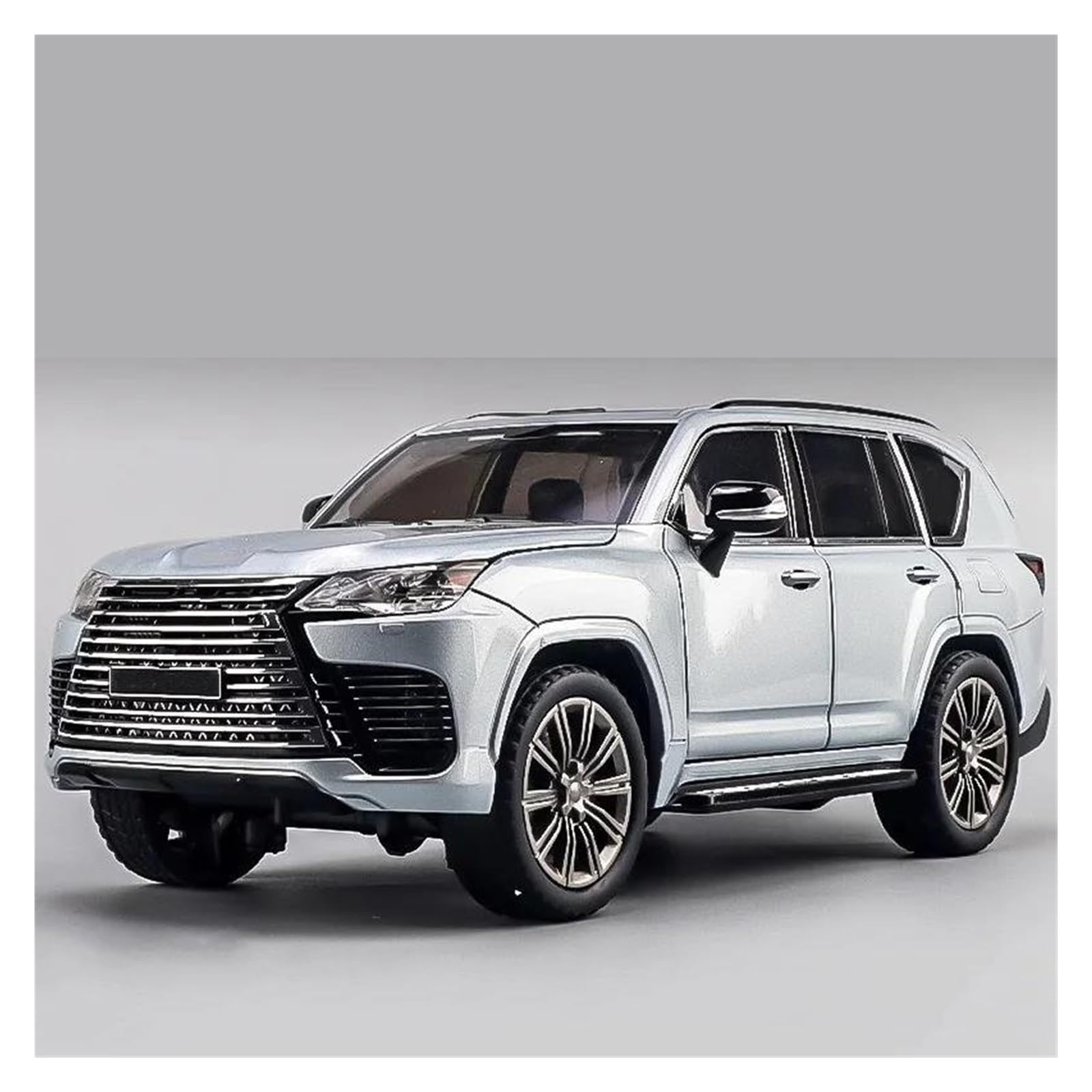 Btwodian Scale Model Car 1:24 For Lexus LX600 SUV Alloy Diecast Car Model Collect Hobby Desk Decoration(Silver)