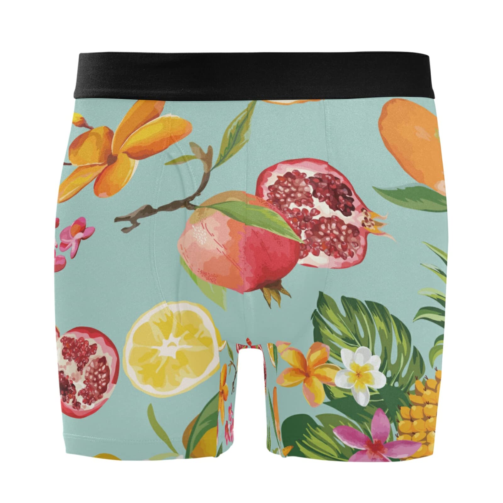 Ropa interior para hombre elástica Vnurnrn piña y limón calzoncillos cómodos para diario 7