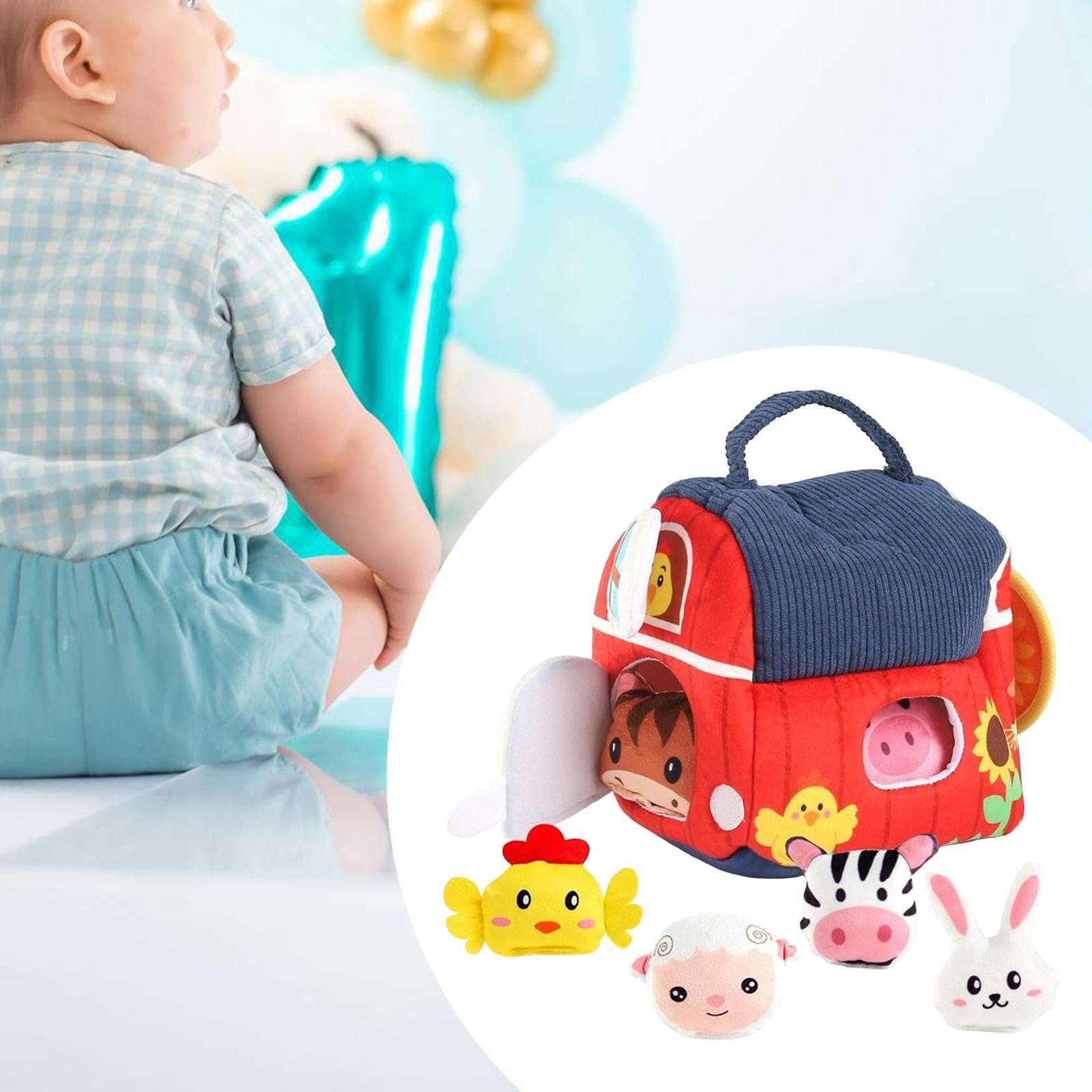 Animali della Fattoria: Giocattoli Educativi per Bambine E Bambini, 18x15x22cm