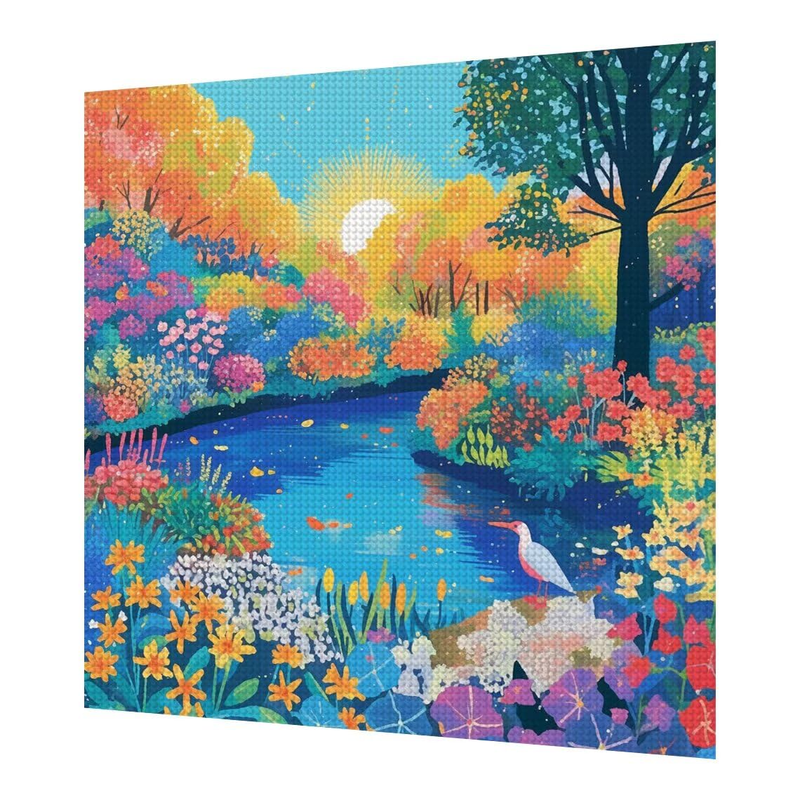 Jesienne zestawy artystyczne z diamentami dla dorosłych, 61 x 81 cm, mały obraz diamentowy, las, płótno, kryształ, sztuka i rękodzieło, zestawy hobbystyczne, 5D, obrazy do dekoracji ścian domu
