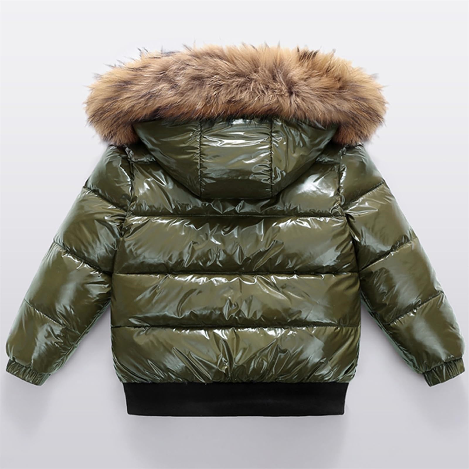 Generisch Parka giacca a vento per bambini, riflettore, abbigliamento invernale, giacca sportiva alla moda, piumini, giacca leggera con cappuccio, soffice piumino, impermeabile, parka invernale calda