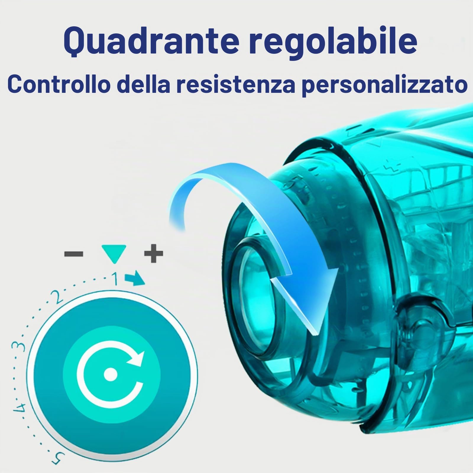 Dispositivo respiratorio Acapella, valvola svolazzante, dispositivo per esercizi di respirazione per polmoni, materiale di grado medico, resistenza regolabile per un'efficace eliminazione del muco e