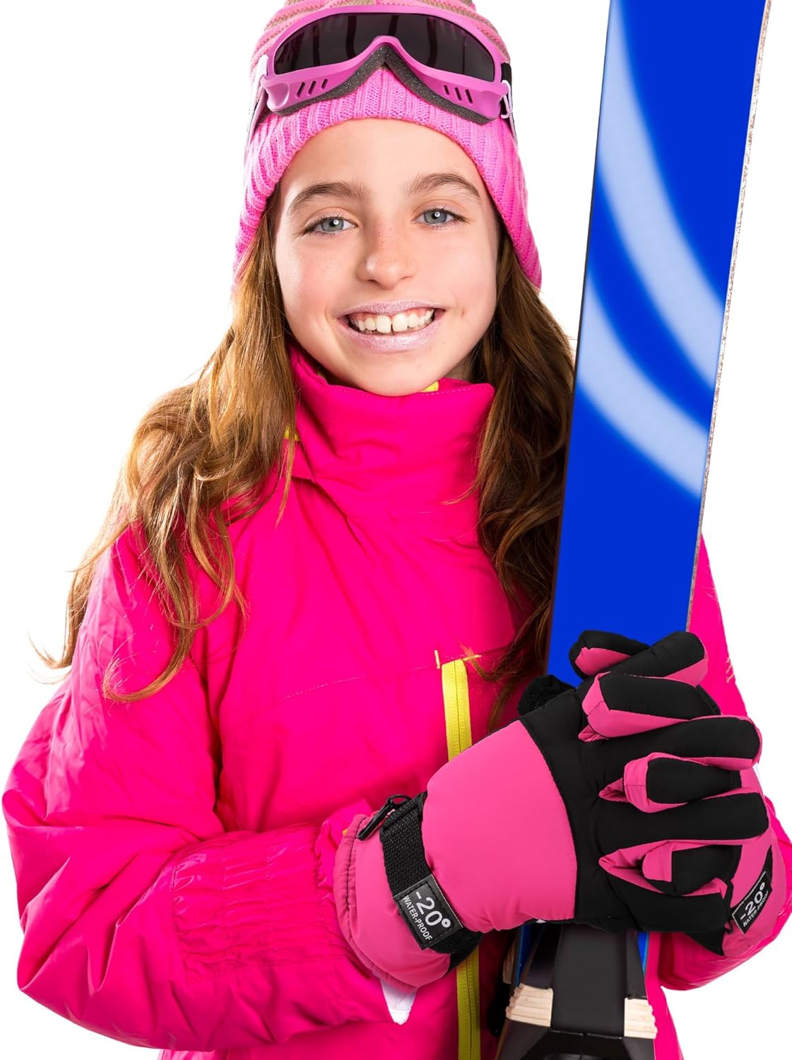 Geyoga Kids Waterproof Winter Snow Ski Gloves for Boy Girl Outdoor Warm Thickening Snowboard Gloves - Image 3