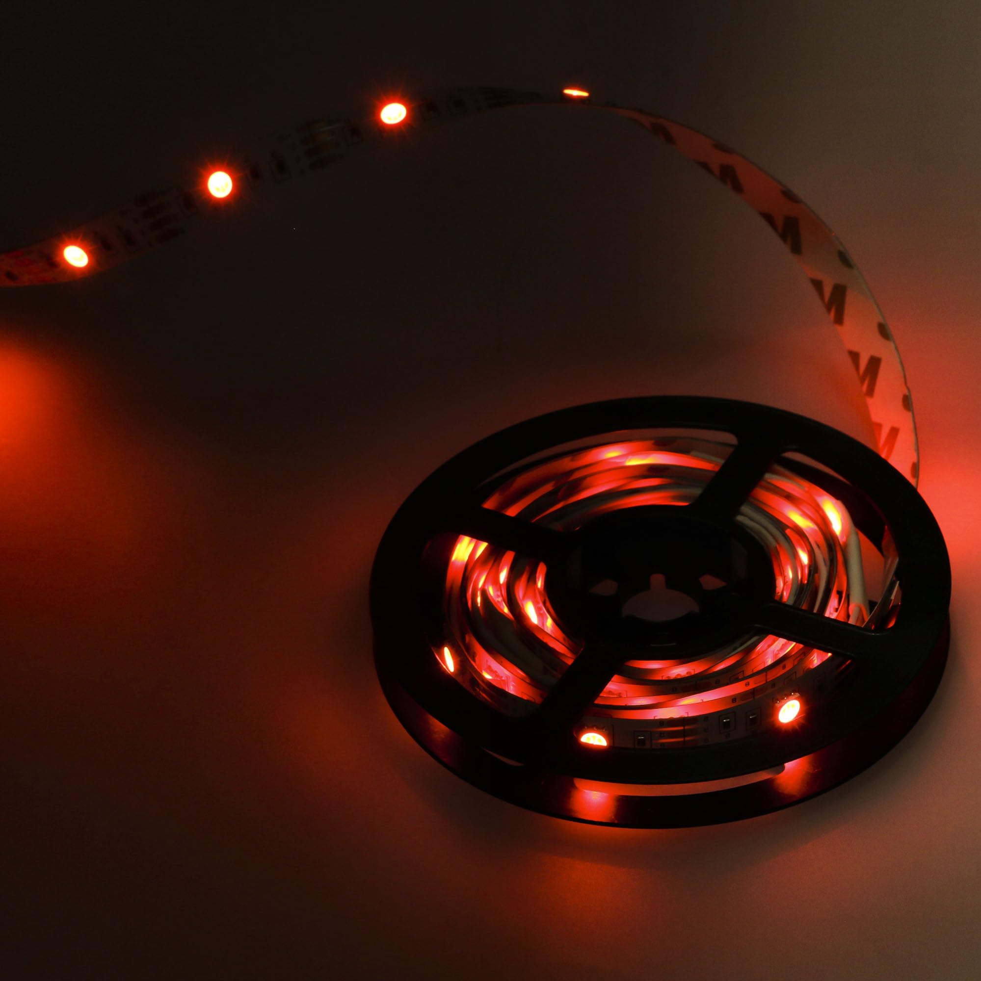FORLIGHT Tira LED RGB de 5m 12W con Control ON-Off y protección IP20 para Uso Interior