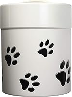 Vista 16 de Pawvac Contenedor de almacenamiento de alimentos para mascotas sellado al vacío de 3 onzas; patas blancas y negras