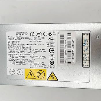 美品:HP 379123-001(DPS-800GB A) 電源ユニット Amazon | Plcbatt® 純正 DPS-800GB A 379123-001 403781-001