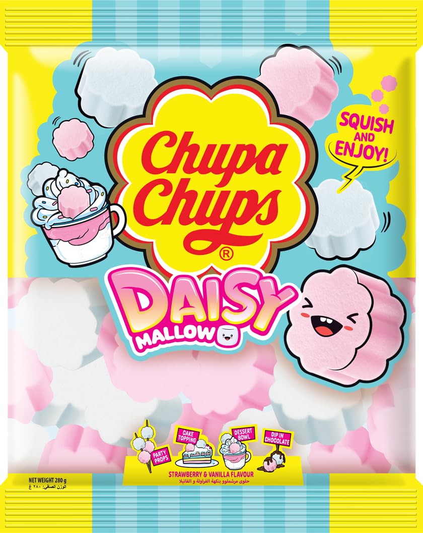 Chupa Chups Marshmallow Strawberry & Vanilla Flavor 140g: Buy