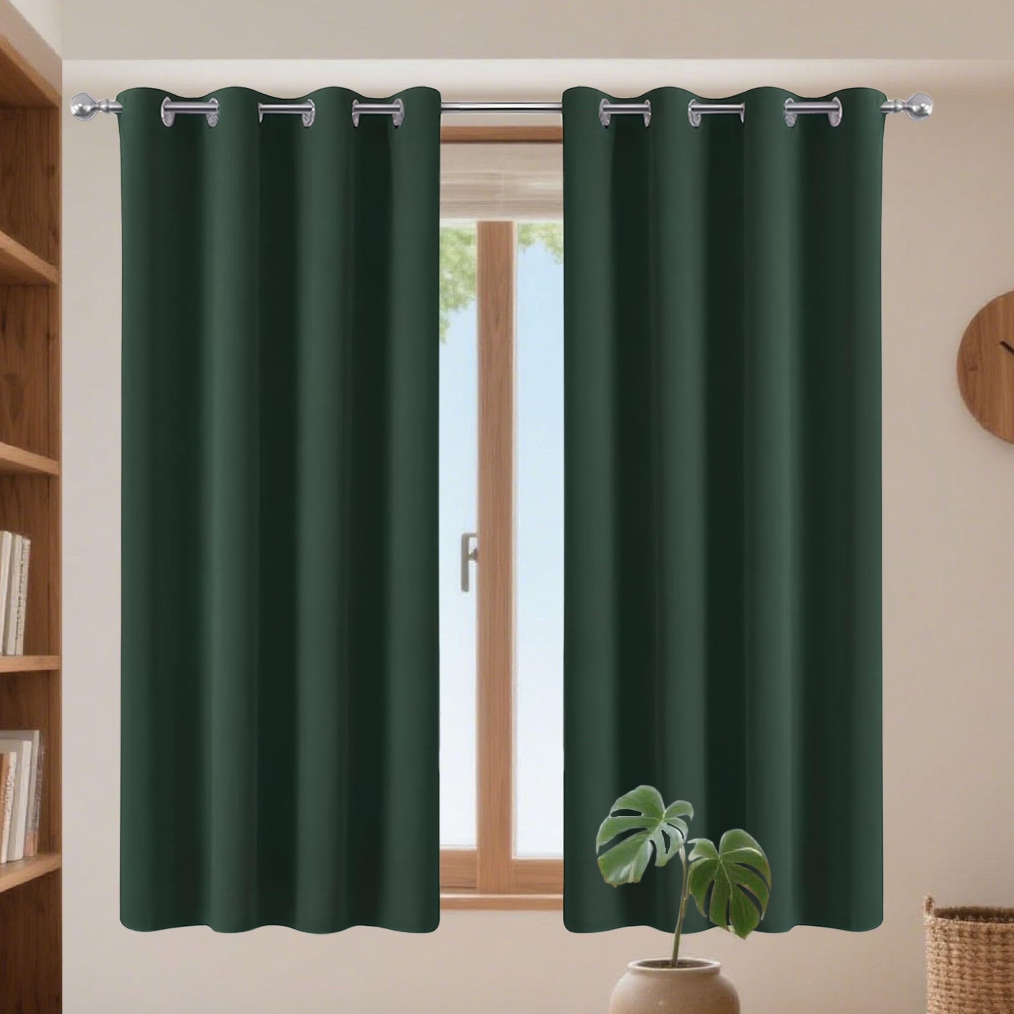 Rideau occultant thermique contre le froid 185x199 cm pour chambre