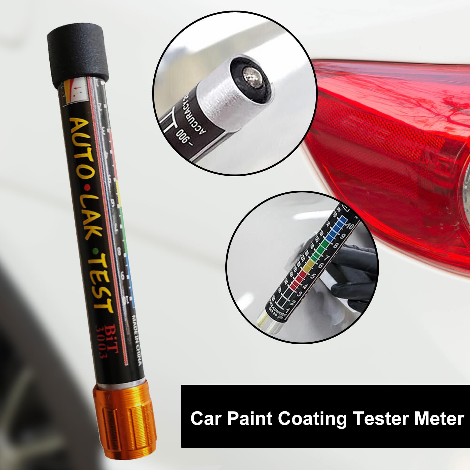 Misuratore Di Vernice Auto - Spessimetro Magnetico Per Carrozzeria Senza Batterie, Impermeabile - Foto 6