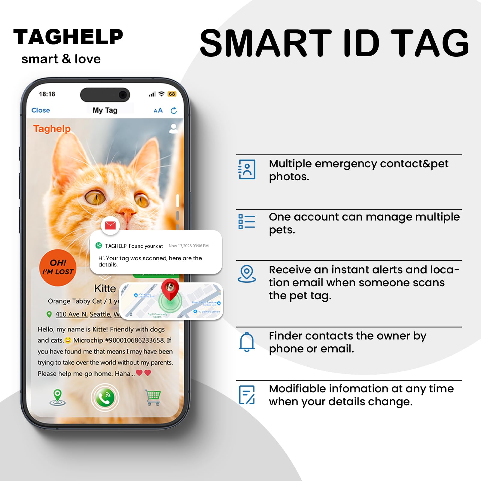 Paquete de 6 collares de gato con campana, bonito collar de gato, ideal para niñas, gatos, niños, gatos, collares reflectantes sólidos y seguros para gatos, etiquetas de identificación de gato con