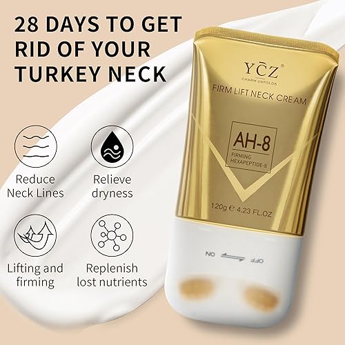 Miniatura 3 de Ycz AH-8 Crema reafirmante para el cuello con rodillo para piel crepey cuidado del cuerpo, comodidad, hidratante, antienvejecimiento crema para el