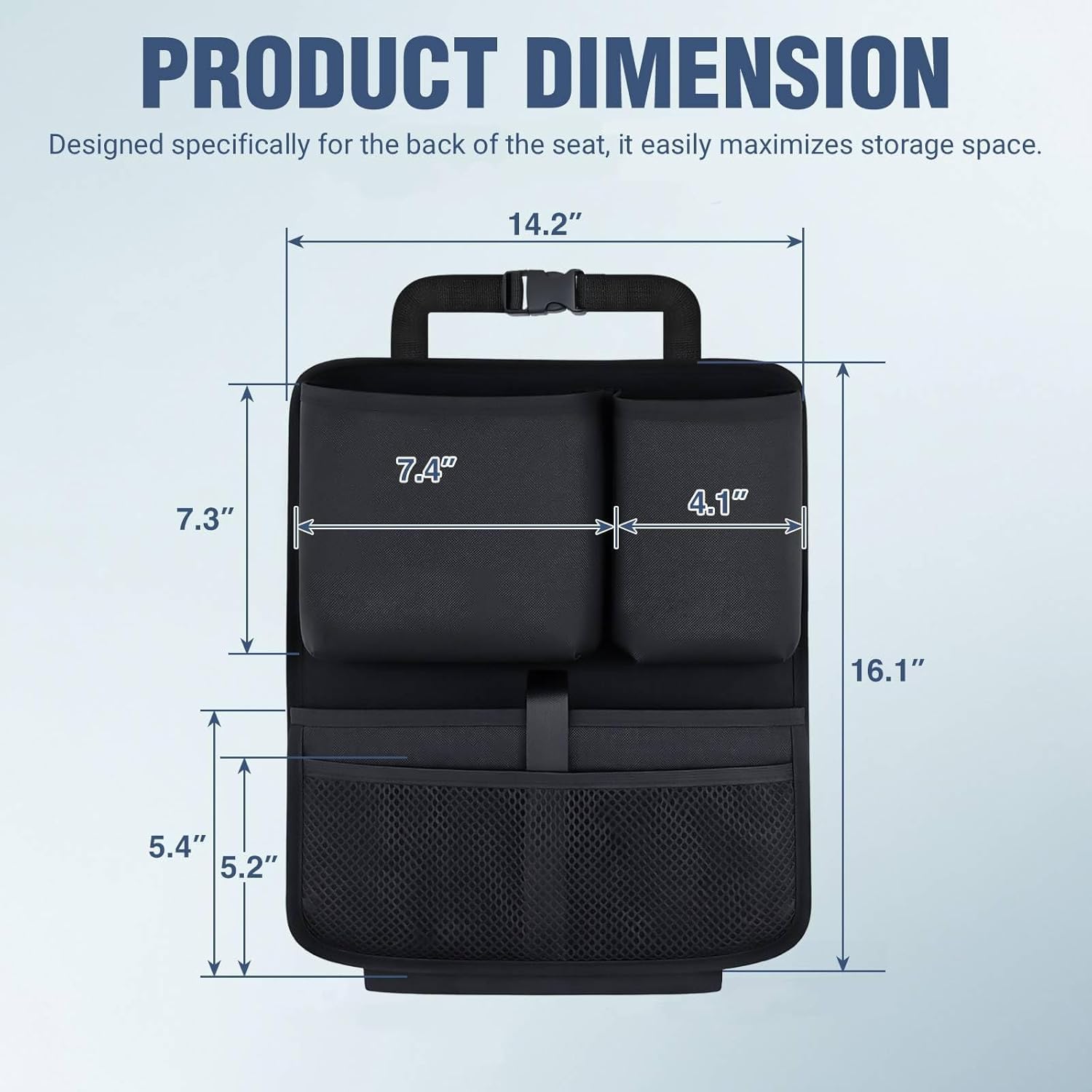 Rückenlehnenschutz Auto für BMW X5 1999-2024 | Auto Rückenlehnen organizer Kofferraumtasche Autositzschoner Kinder Organizer Tasche Schwarz