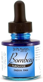 Dr. Ph. Martin's Bombay India Ink, 1.0 Oz, Turquoise