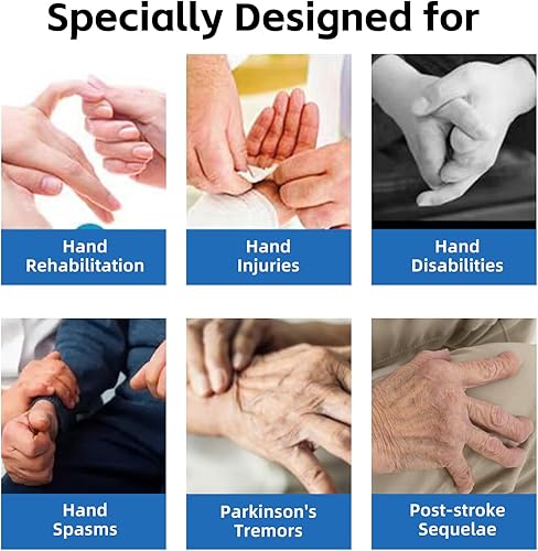 Miniatura 2 de Juego de utensilios adaptativos para pacientes mayores con accidente cerebrovascular de Parkinson, agarre antideslizante con correa de mano para