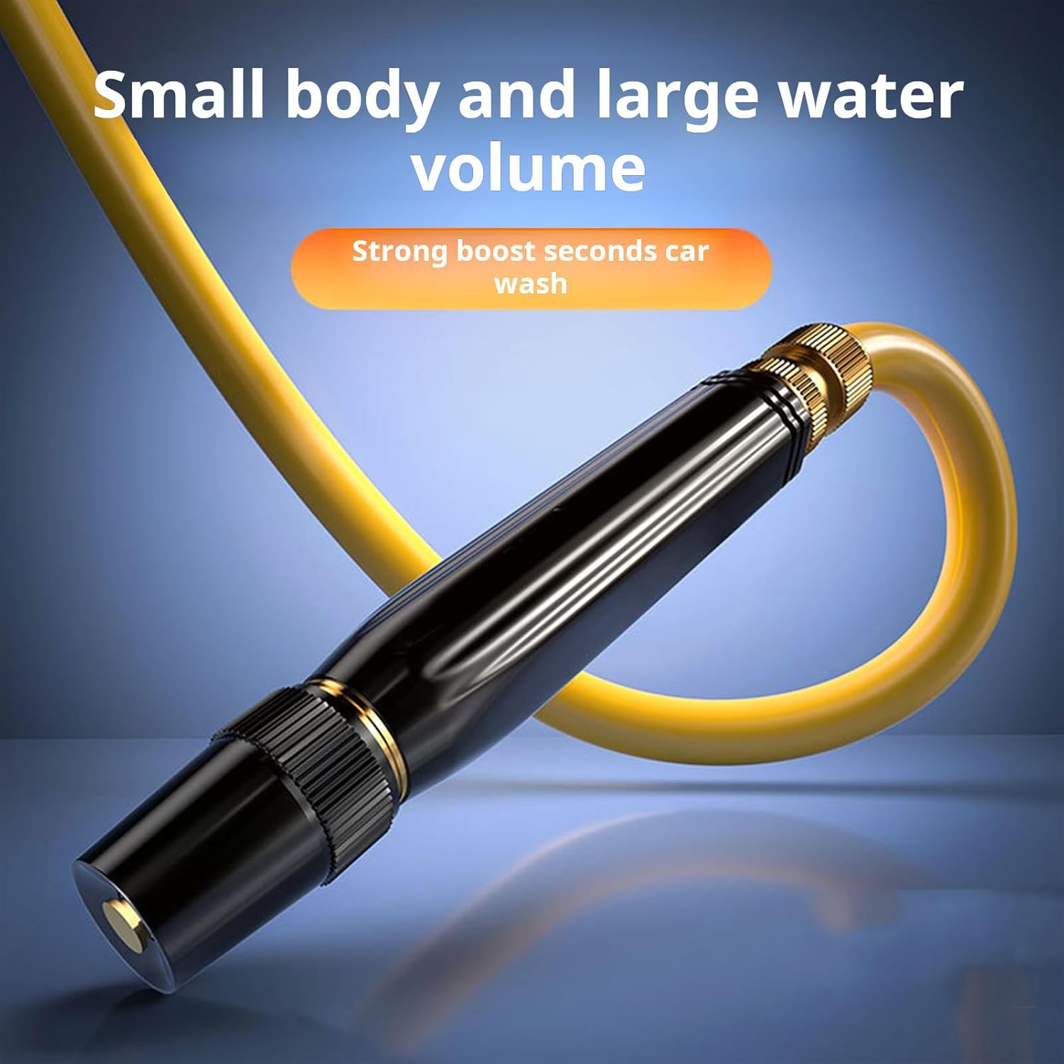 Metal and Hose Nozzle Including 3 Quick Adapters for Better Results Car Wash Water