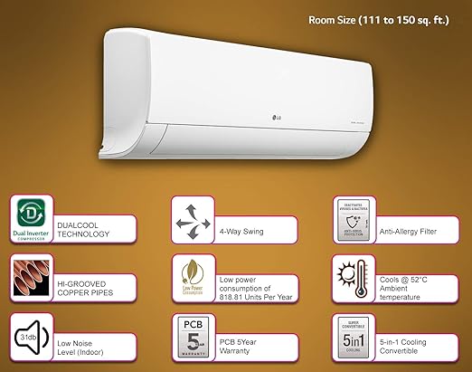 Lg 1 5 Ton 5 Star Inverter Split Ac Copper Convertible 5 In 1 Cooling Hd Filter With Anti Virus Protection 21 Model Ms Q18ynza White Amazon In Home Kitchen