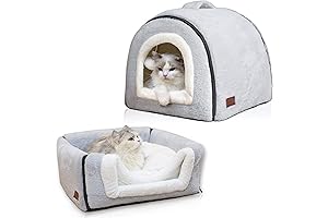 Foldable Indoor Cat Bed Cave House: The Ultimate Cozy Den