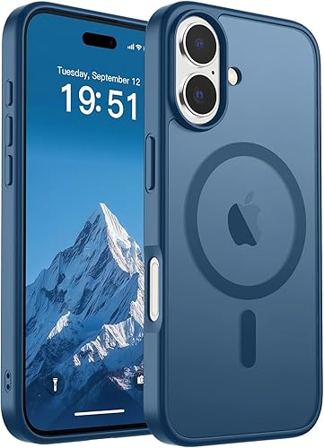 Miniatura 253 de SUPFINE - Funda magnética para iPhone 14 Pro Max (compatible con MagSafe), (protección contra caídas de grado militar de 10 pies), delgada, Negro