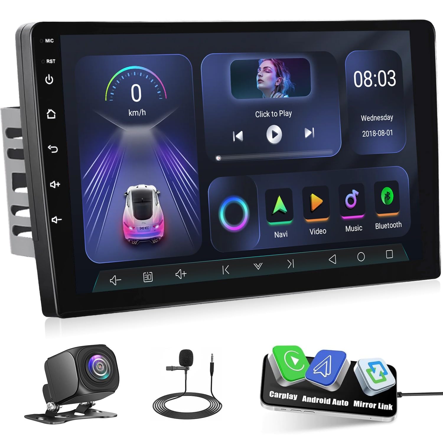 Amazon.com: Kunfine Universal 8-Core 4G+128G 9 inch Android Double