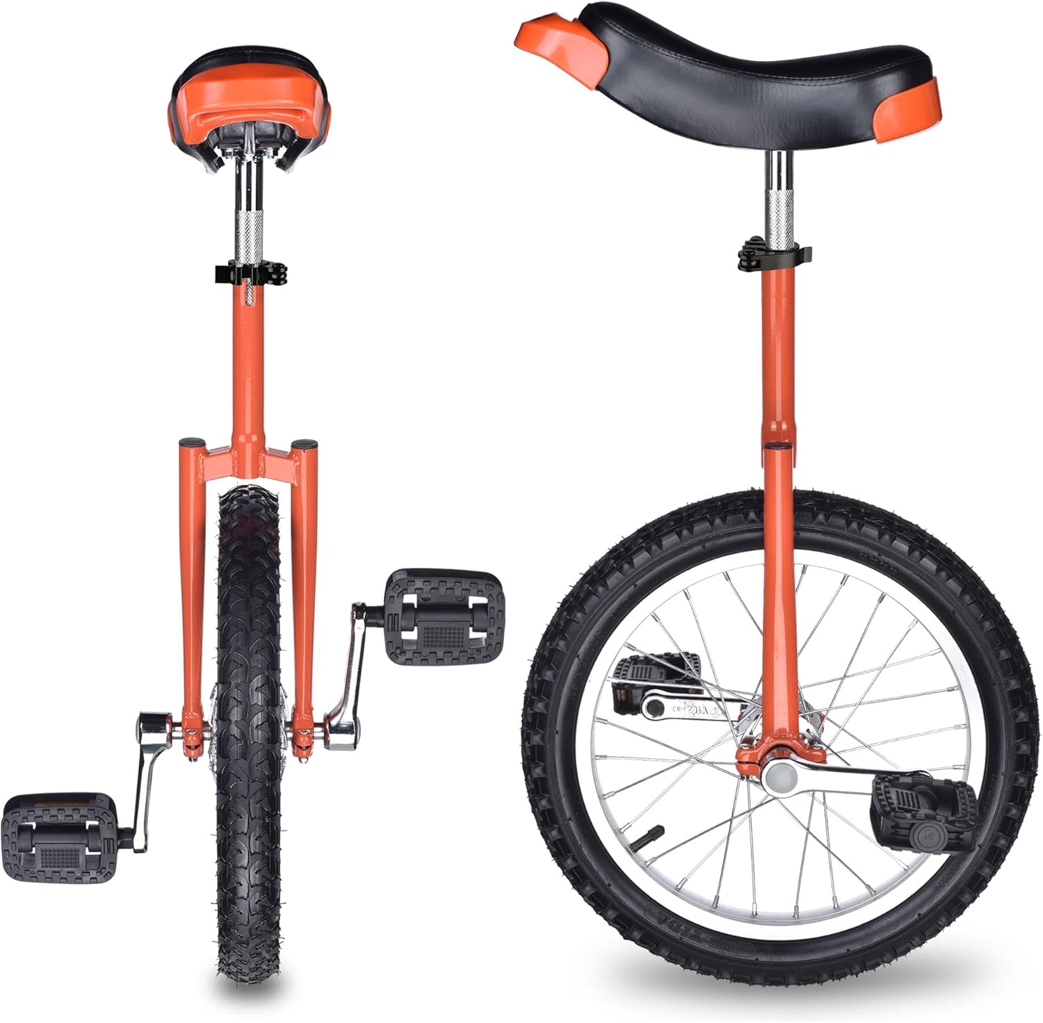 Wheel Unicycle with Alloy Rim, Unicycle Bike for Outdoor Sports Fitness Exercises, Cycling, Balance Training, Talent Shows, Adjustable Seat Exercise Bicycle