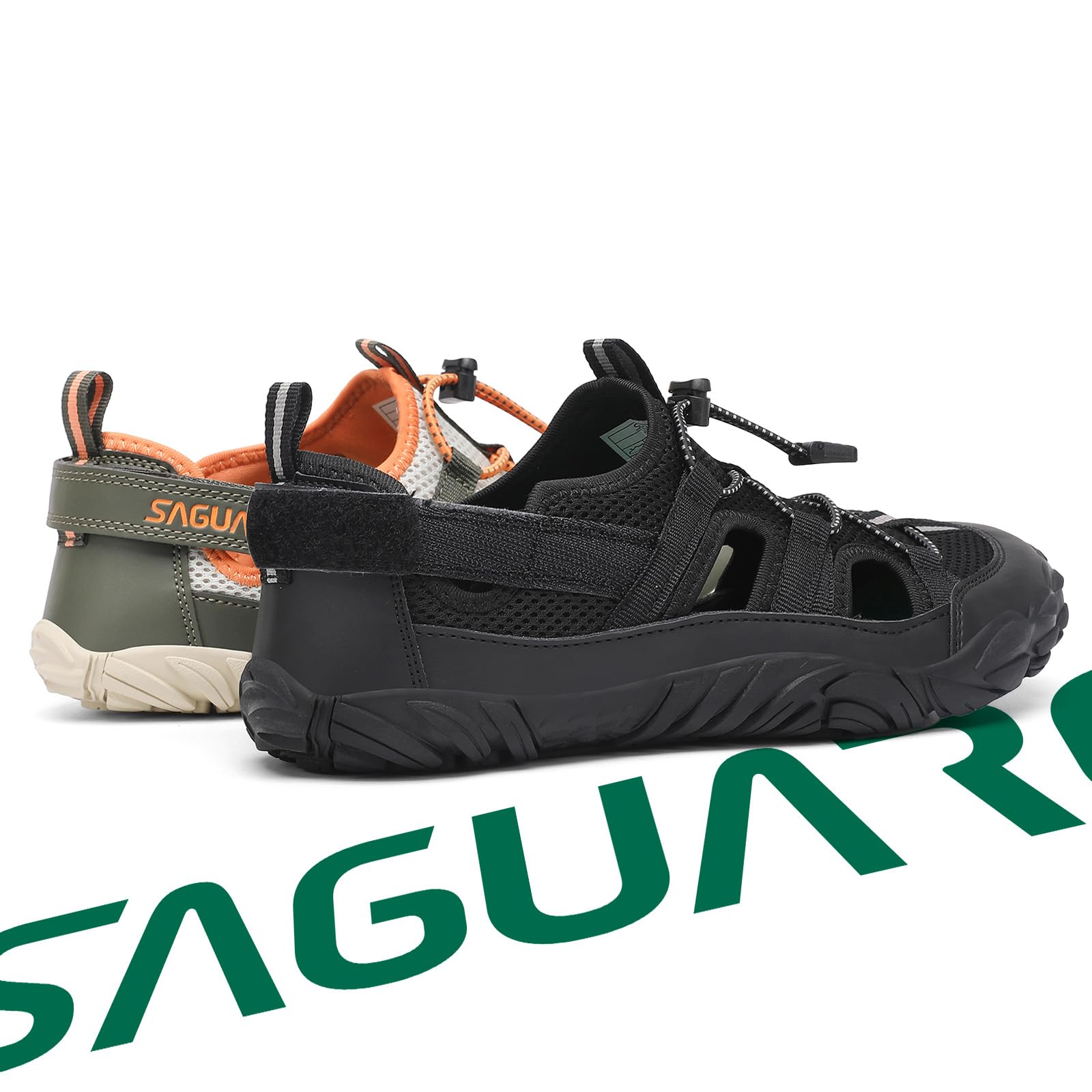 SAGUARO Unisex Sandali da Trekking Antiscivolo Estivi con Wide Toe Box e Suola a Zero Drop, Gr.36-48