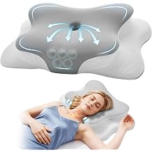 Ergonomic Memory Foam Pillow, Pillows for Neck and Shoulder Pain