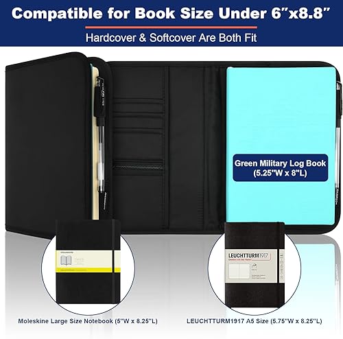 Miniatura 2 de Funda para cuaderno A5 Moleskine LEUCHTTURM Green LogBook Green Leader, 5.5 x 8.25 pulgadas, elegante y duradera para diario y escritura con soporte