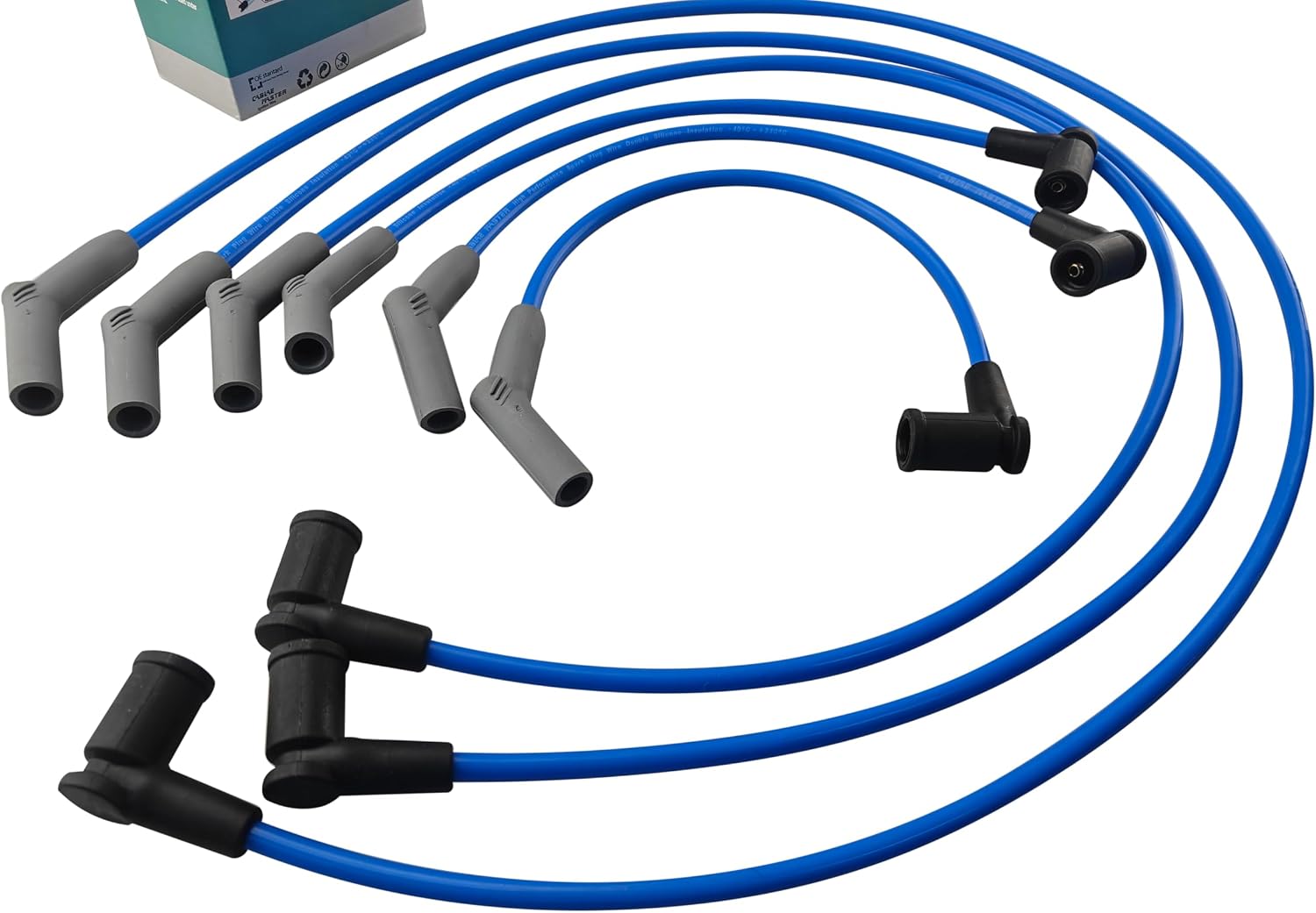 High Performance Spark Plug Wires Compatible with Ford Mustang Base 3.8L 2001-2004 3.9L 2004