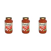Vista 1 de Prego Salsa italiana de tomate con albahaca y ajo, tarro de 24 onzas (paquete de 3)