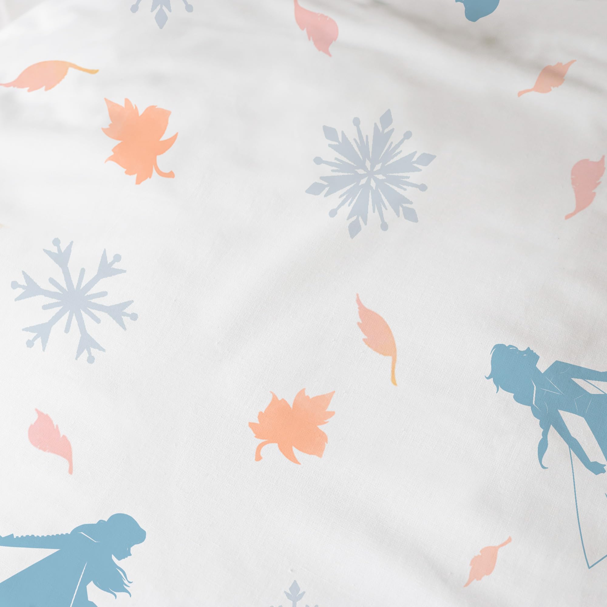 OMYDREAM Disney Home Frozen - Juego de funda nórdica para cama (funda de edredón de 140 x 200 cm, funda de almohada de 63 x 63 cm), color azul