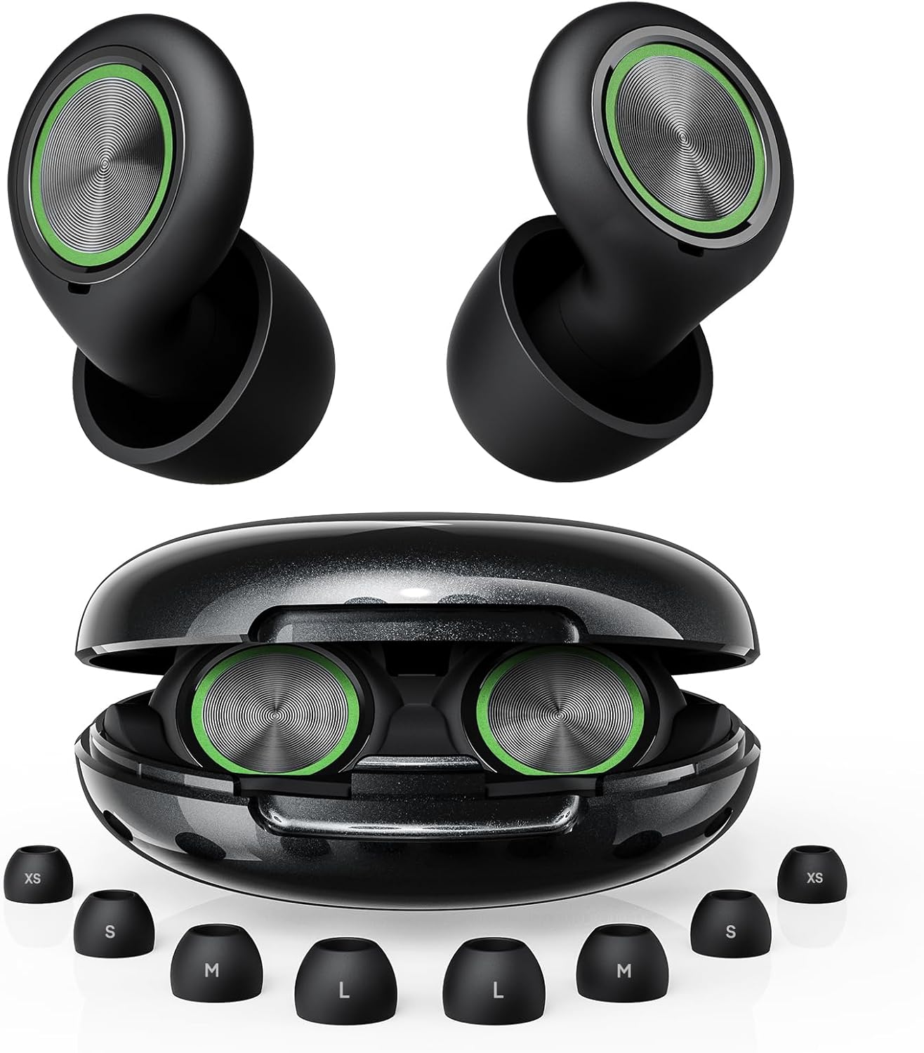Ear Plugs for Sleeping Noise Cancelling, Reusable Silicone Ear Plugs for Sleeping with 8 Eartips and Case