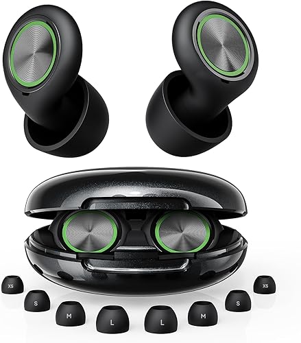 Miniatura 15 de Tapones para los oídos para dormir con cancelación de ruido, tapones de silicona reutilizables para dormir con 8 orejas y funda, reducción de ruido