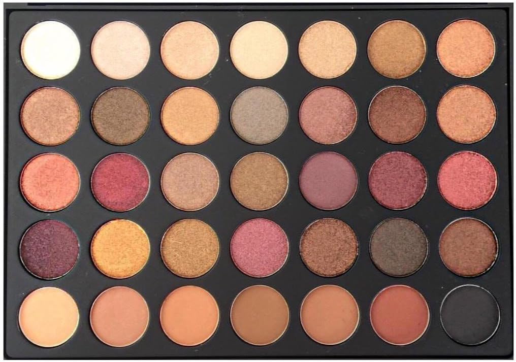 Pro 35 Color Eyeshadow Makeup Palette Matte Waterproof Vegan (Highly Pigmented) SPICE GIRL 35F