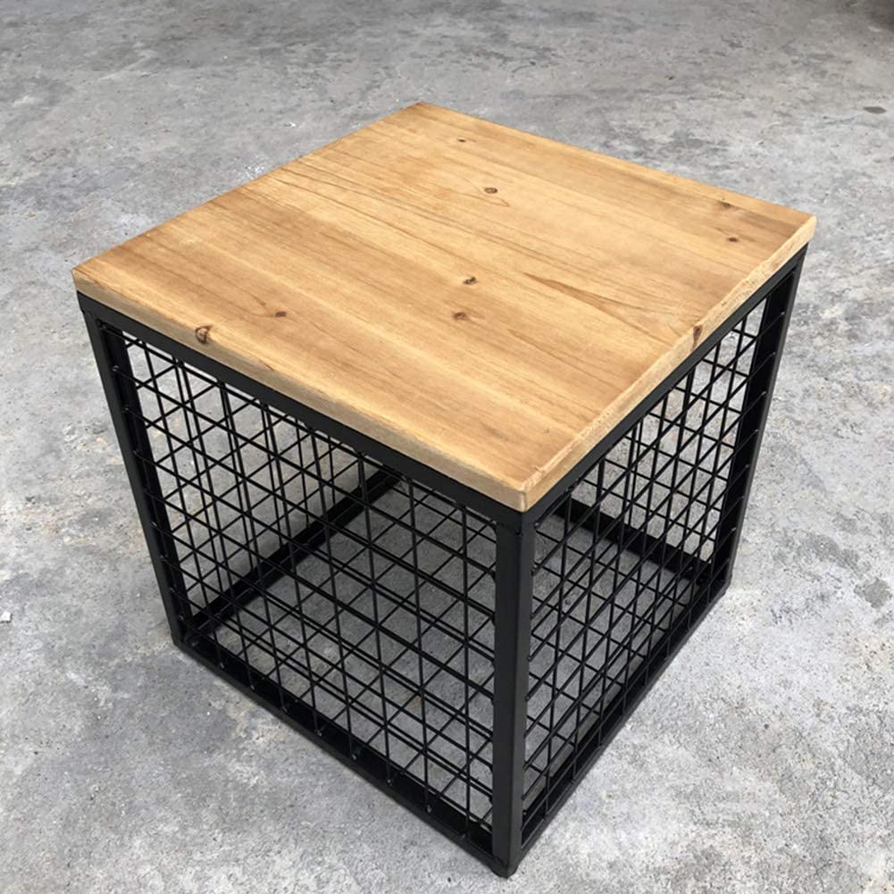 Pouf repose-pieds cuir banc de rangement en bois massif 35cm