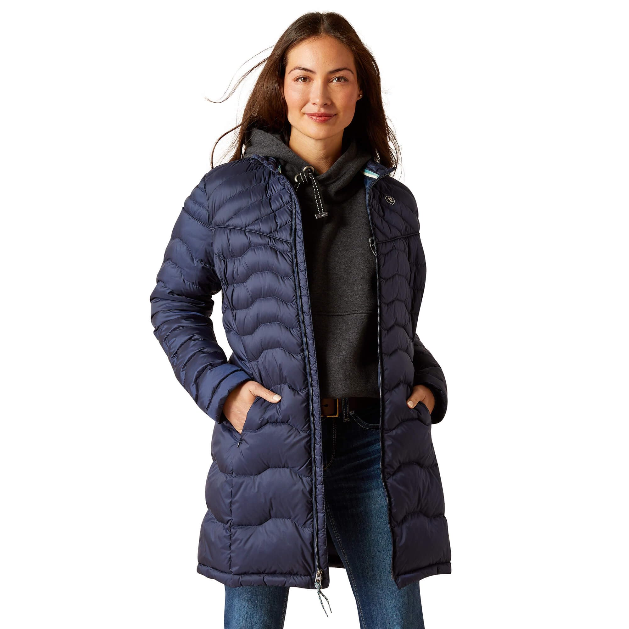 ARIAT Women's WMS Ideal Down Coat Navy, S