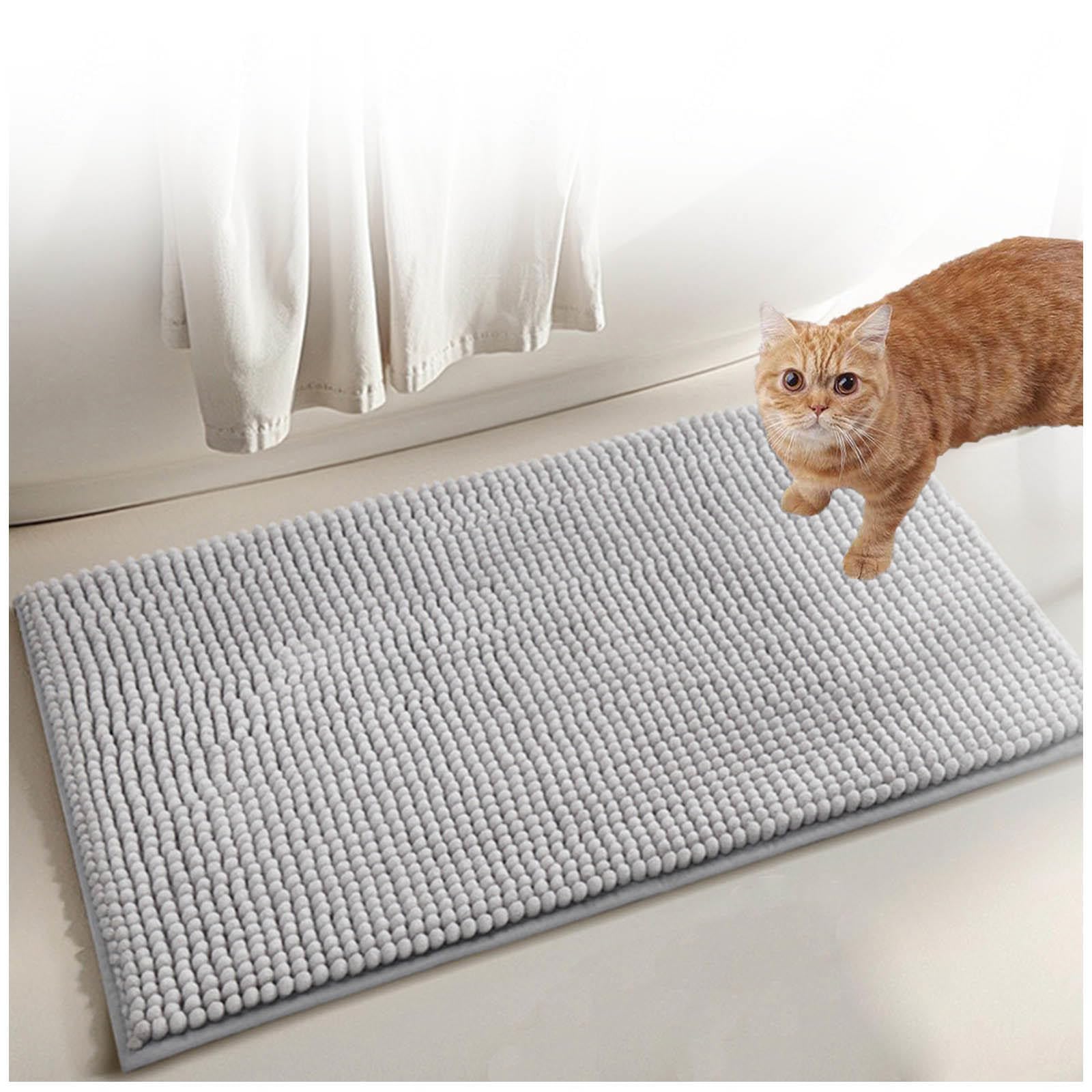 Katzenmatte Katzenklo 60x150cm, Katzenklo Matte Weich Saugfähige Katzenstreu Matte XXL Rutschfeste