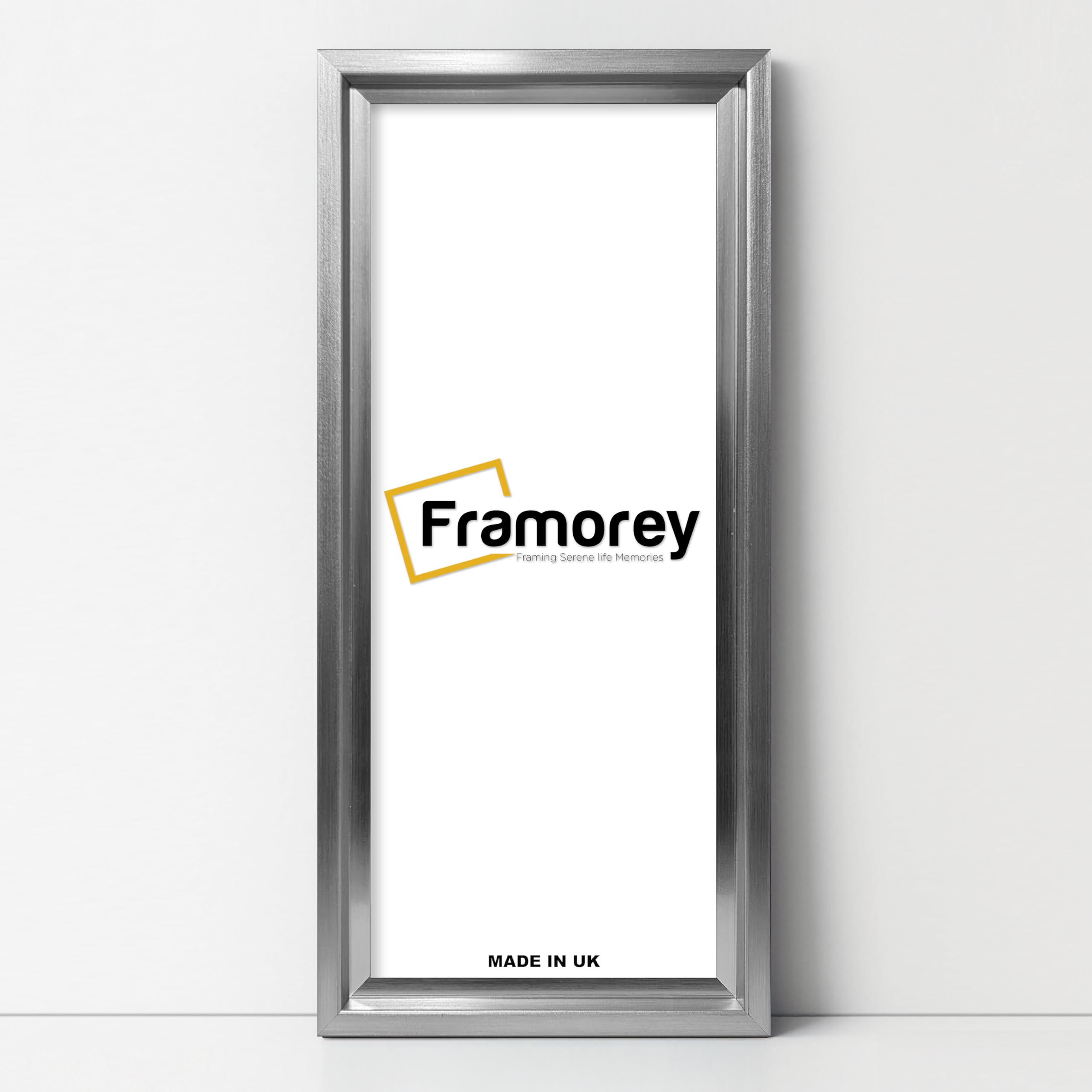 FRAMOREY Panoramic Style Photo Frame, 32x8 Inch Size Silver Picture Frame, Home Decor Frames, Oslo Style Wall Art Hanging Frames — image 1