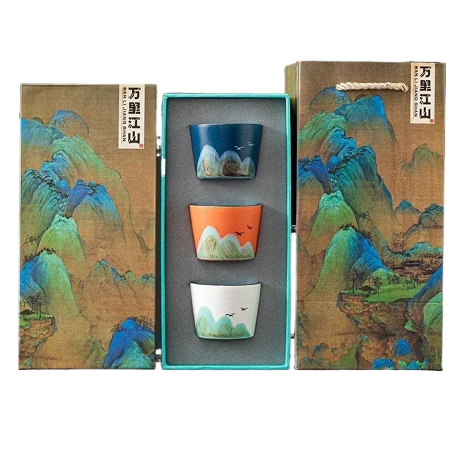 Tee-Ei, Geschenkbox, 1 Set, Espressotassen, japanische Keramik-Teetasse, Porzellan-Teeschale, Keramik-Kaffeetasse, Teetasse, Kaffeetassen (A)