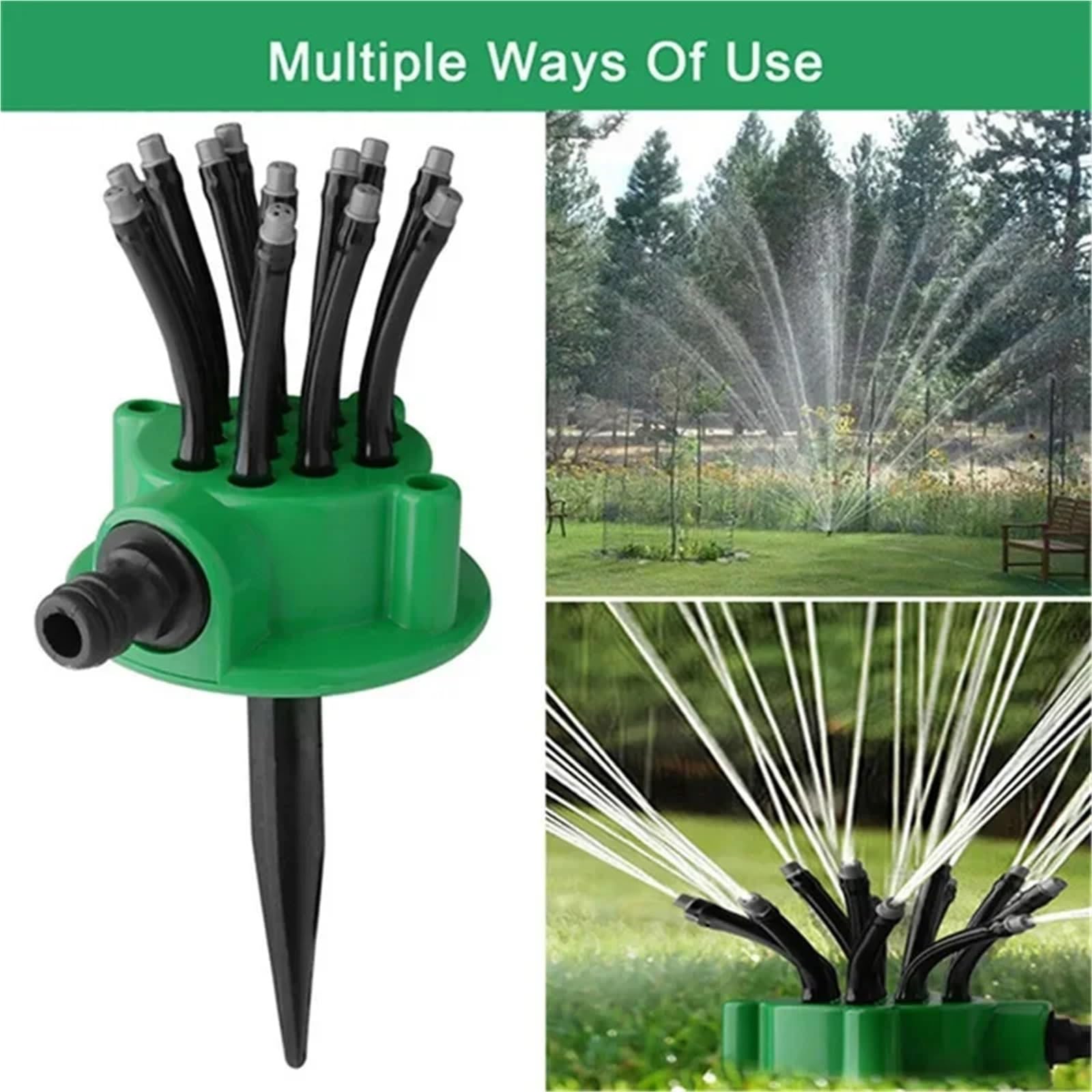 Irrigatore Rotante Irrigatori for prato multi-irrigatore automatici da giardino a 360 gradi