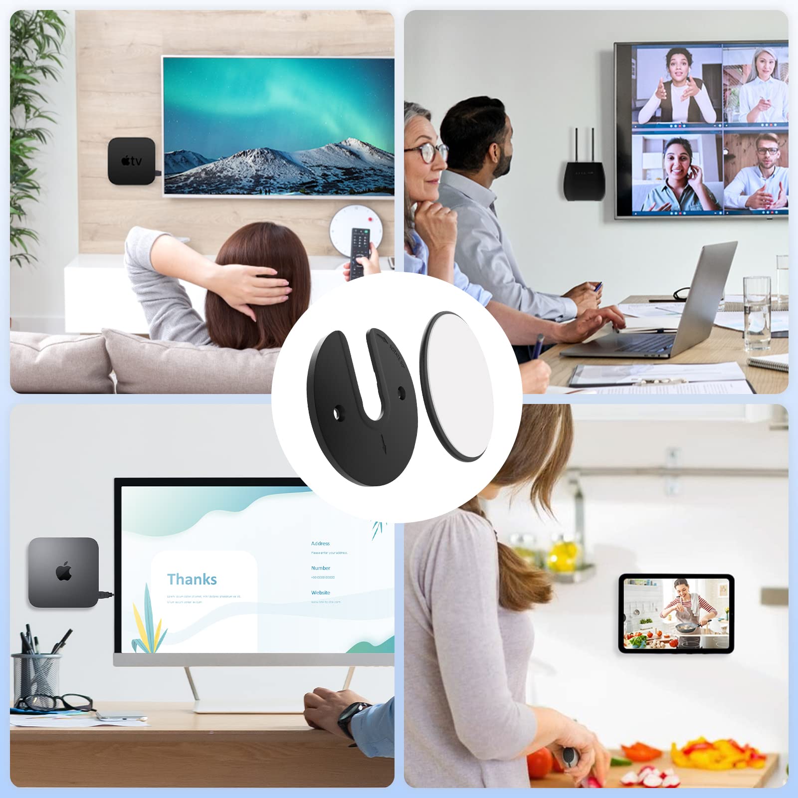 Universal Wall Mount Holder For Phone/Tablet/Ipad, Metal - View #3