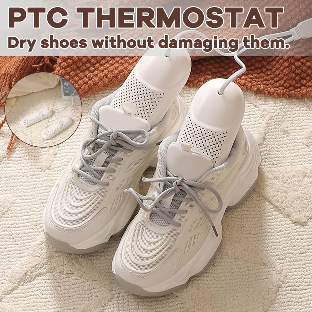 Sèche-chaussures électrique Avec Minuterie - Température Douce 40-50°C - Pliable Pour Voyage - Pour Bottes, Gants, Chaussettes