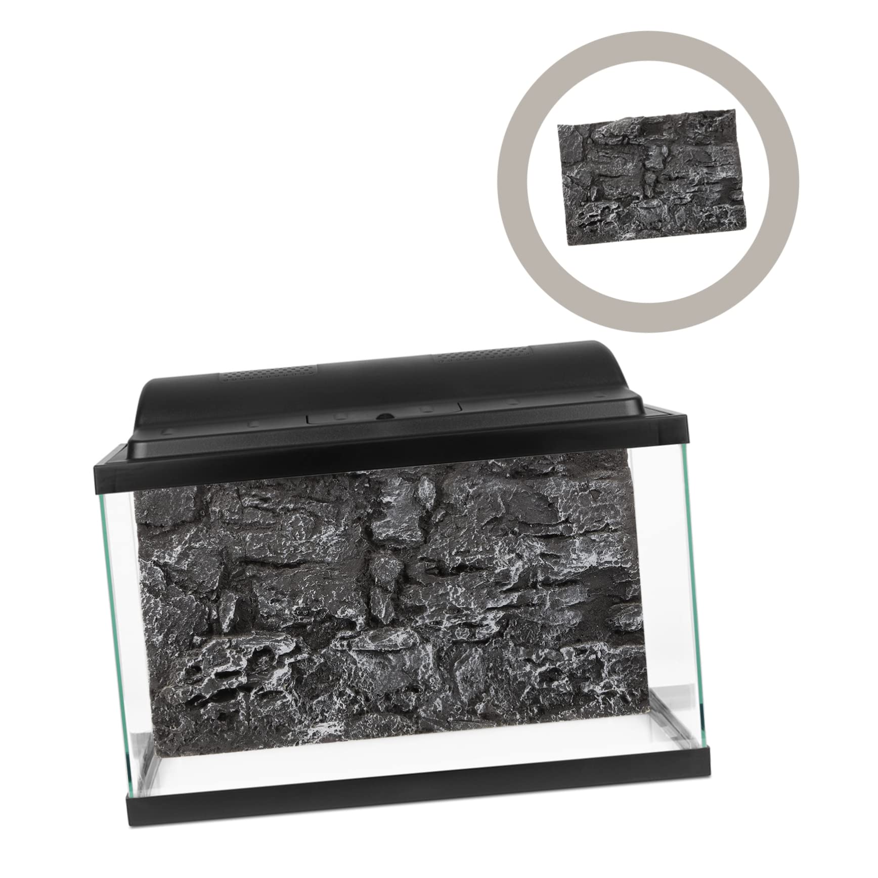 Hohopeti 4piezas Reptile Tank Rock Background Wall Decor para Acuarios y Terrarios Fondo Decorativo De Pared para Reptiles Diseño Natural y