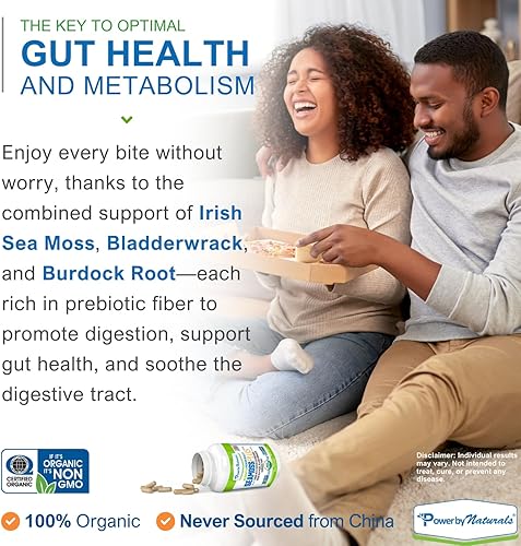 Miniatura 10 de Power By Naturals Suplementos orgánicos certificados de musgo marino Plus con musgo marino irlandés hecho a mano en el desierto chorro de vejiga y