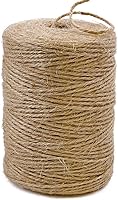 PerkHomy 600ft Natural Jute Twine 2mm 3Ply - Eco-Friendly String for Crafts, Gardening, Gift Wrapping, Macrame & DIY Decor
