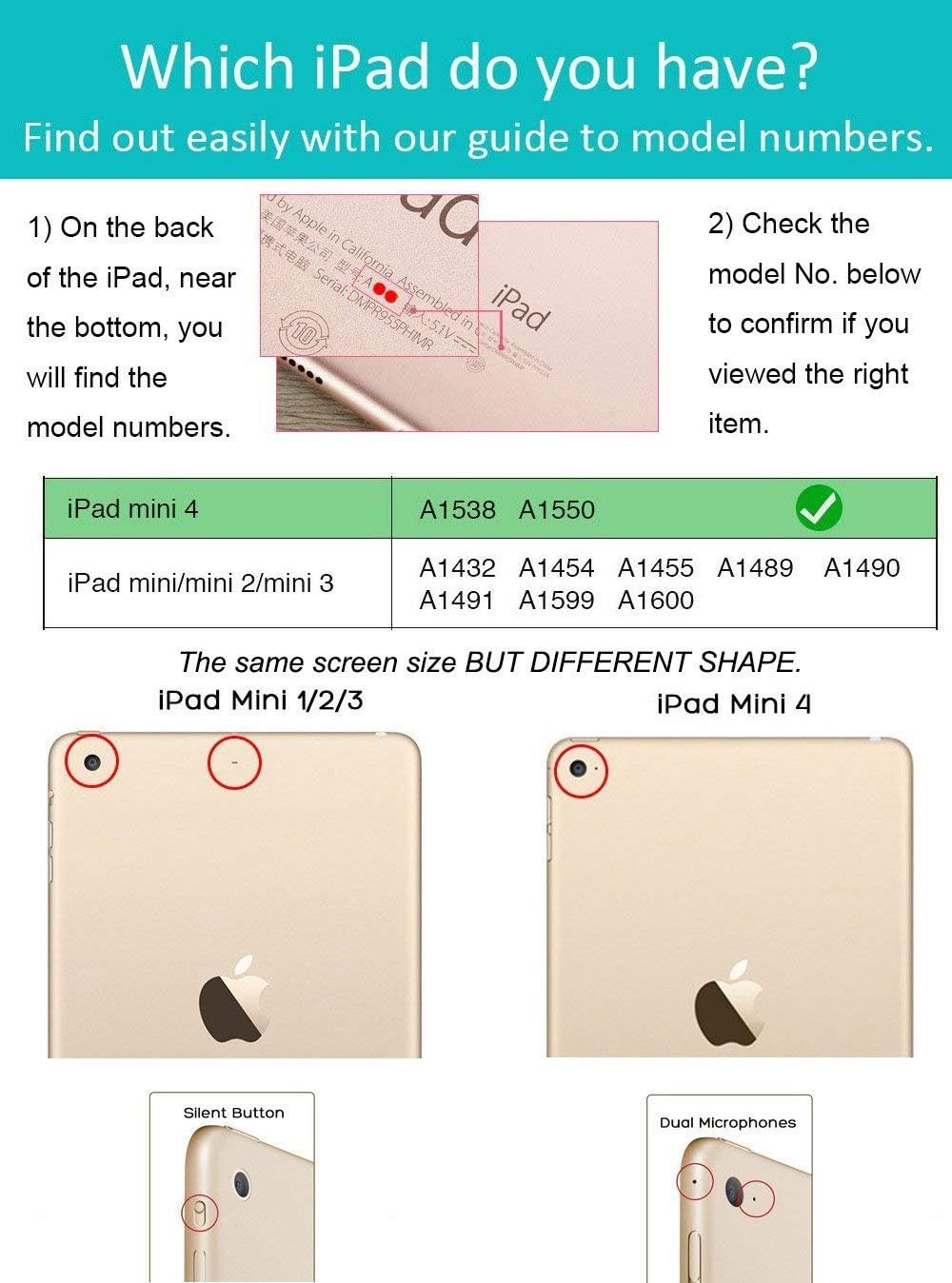 Ztotop iPad Mini 4 Case, Leather Folio Stand Protective Case Smart Cover with Multi-Angle Viewing, Paperwork Card Pocket, Functional Elastic Strap for iPad Mini 4 - Denim Dual Color
